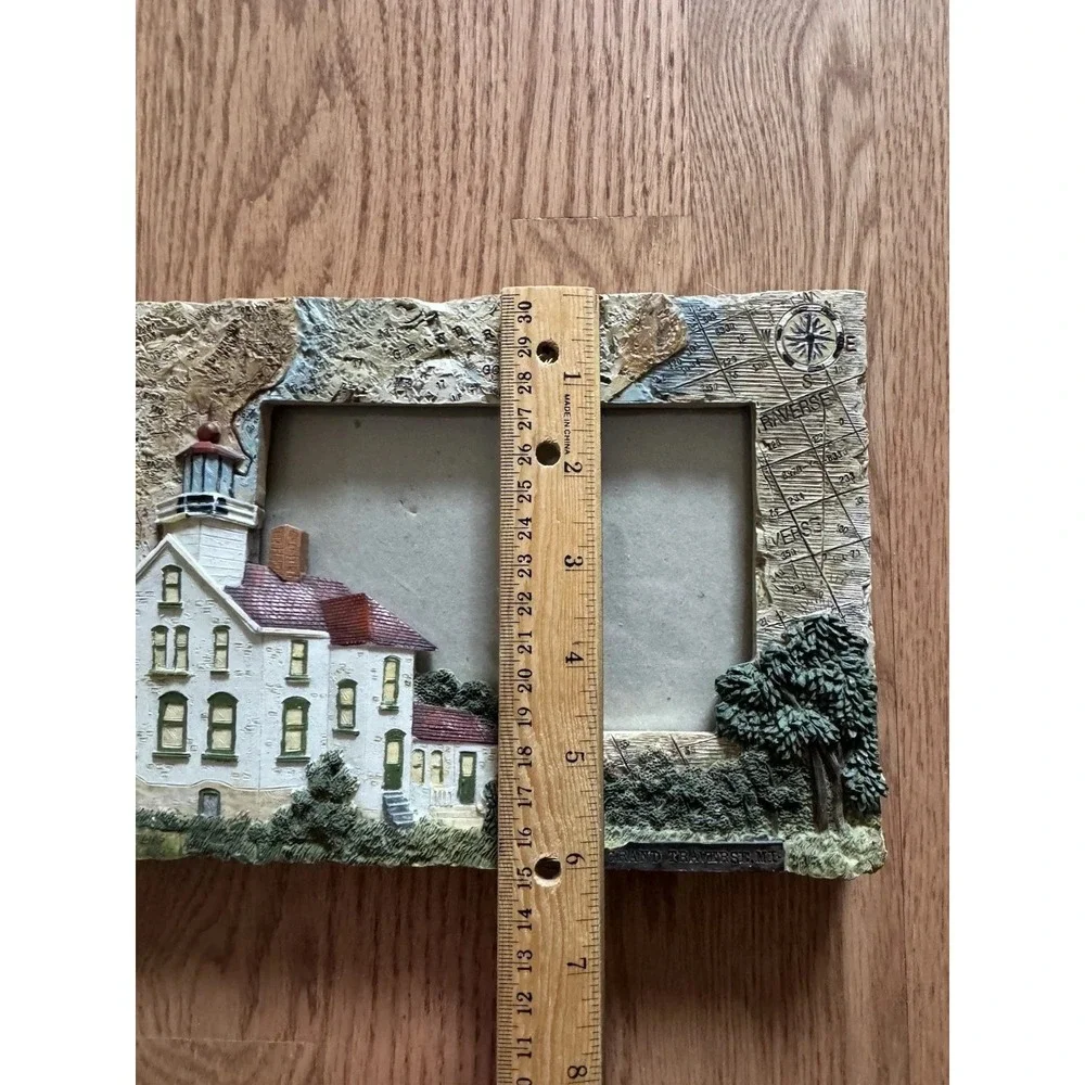 Donna‎ Elias Grand Traverse Lighthouse 3D Picture Frame Michigan Nautical Decor